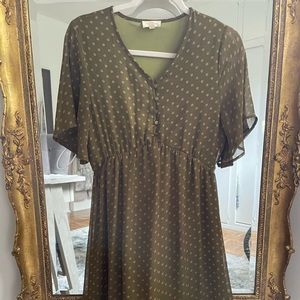 Roolee Maxi Green Dress